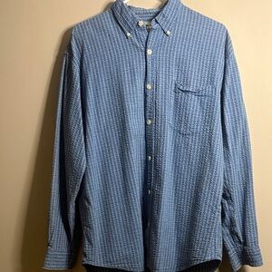 Vintage U.S Expedition Waffle Long Sleeve Checkered Shirt Medium
